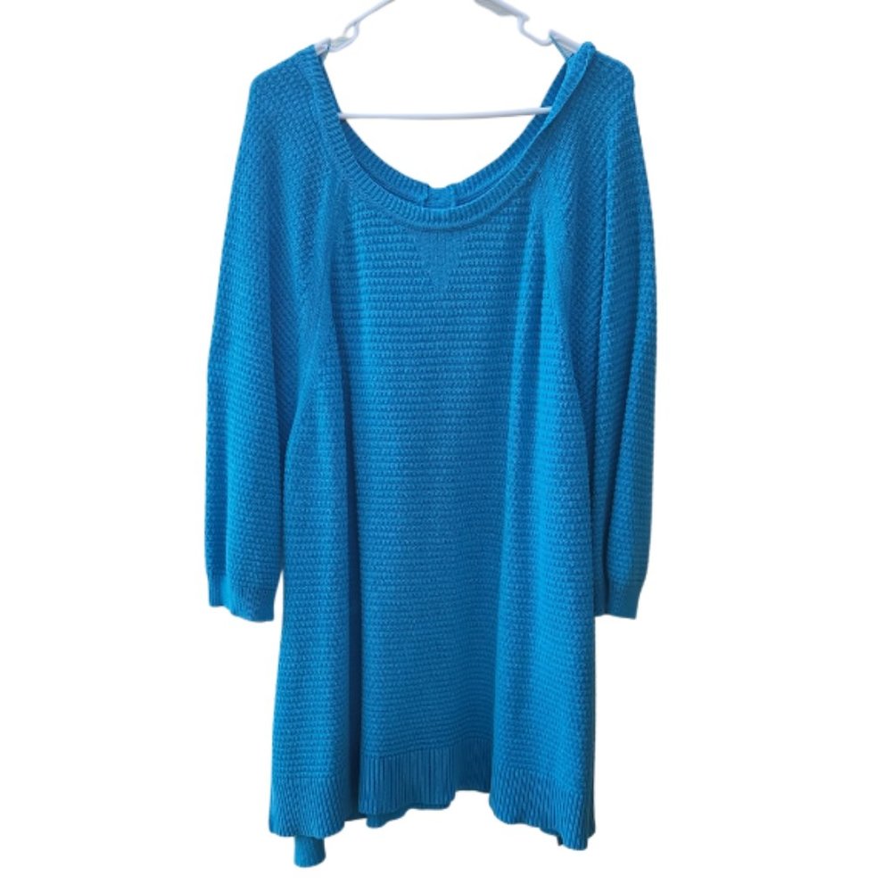 Lane Bryant Blue Towel-Like Top Size 26-28